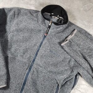 Marmot Fleece Jacket Mens Small Gray Full Zip Polartec Outdoor Hiking Camping‎